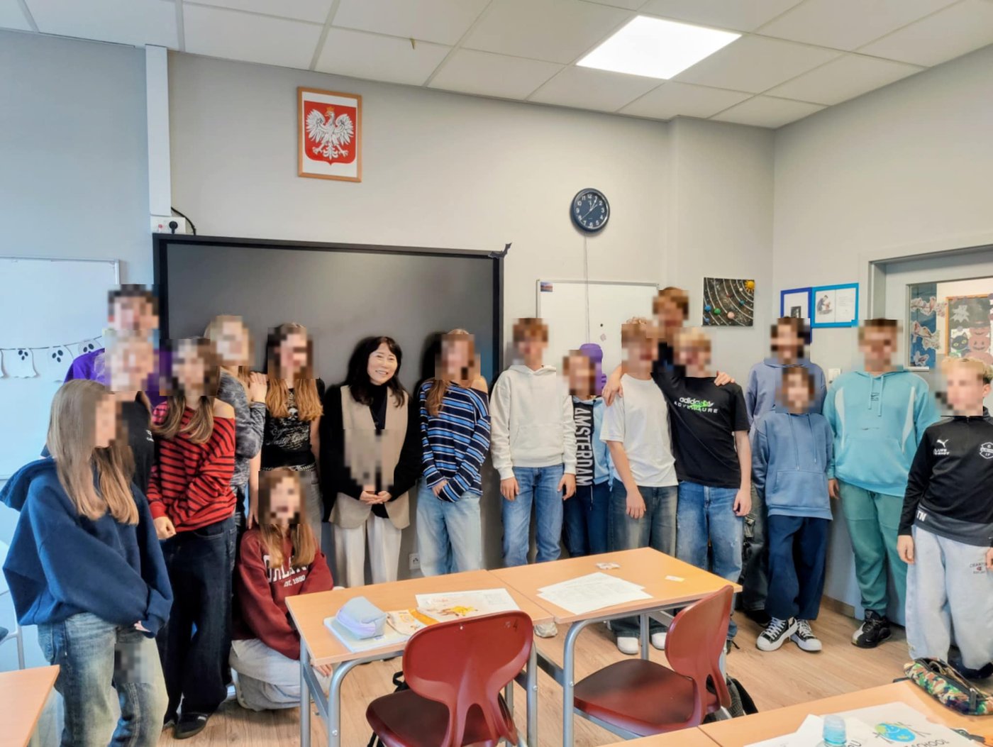 ポーランドの学校を訪問